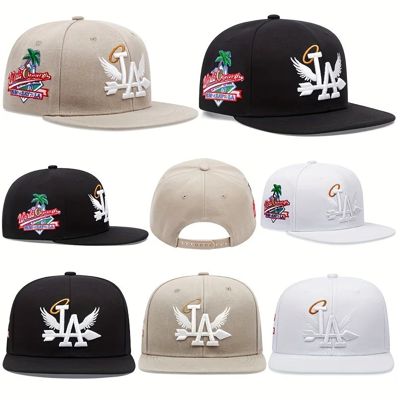 LA Embroidered Snapback – Angel Wings Edition