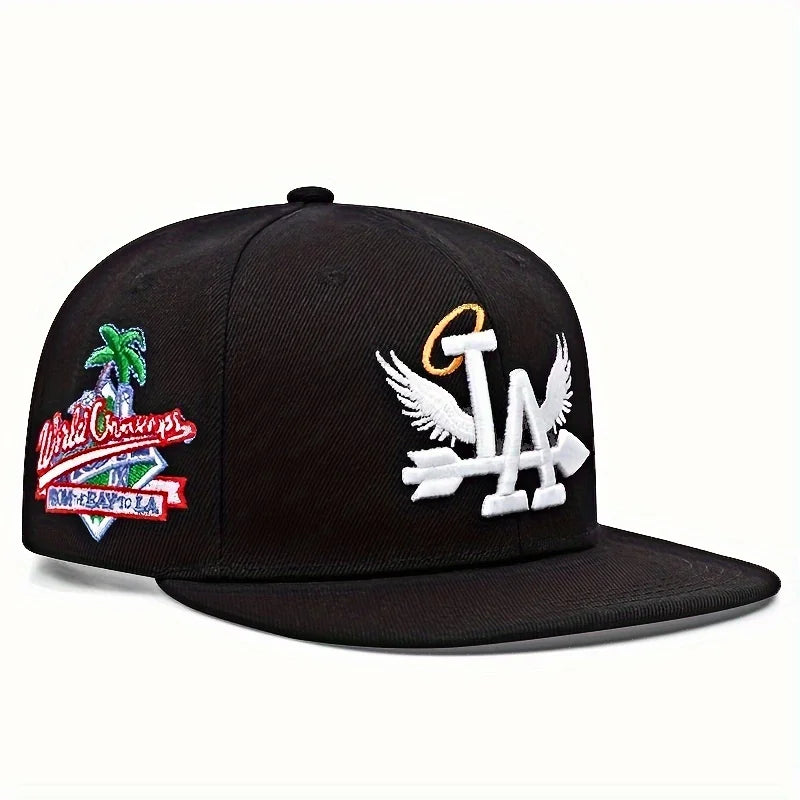 LA Embroidered Snapback – Angel Wings Edition