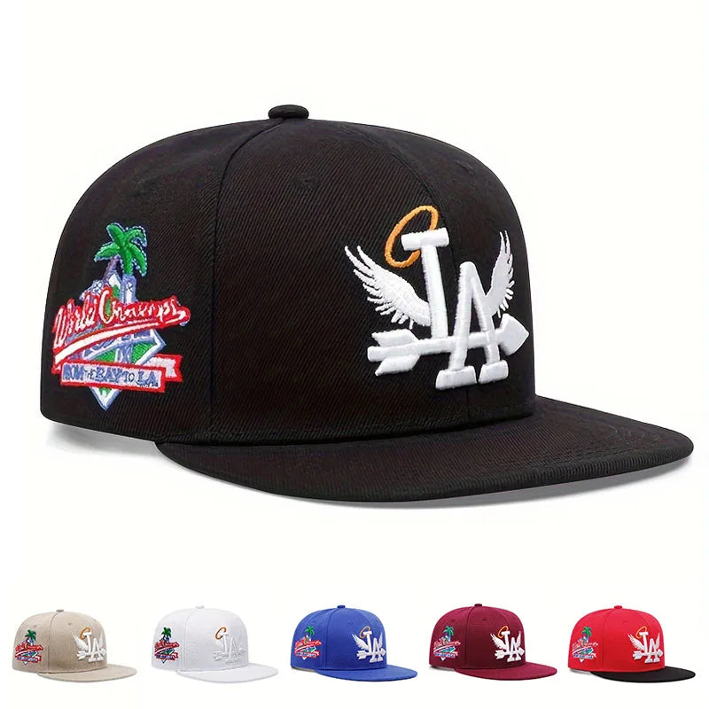 LA Embroidered Snapback – Angel Wings Edition