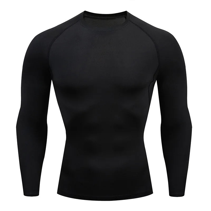Men’s Compression Training Shirt – Athletic Fit, Quick-Dry, Performance Base Layer