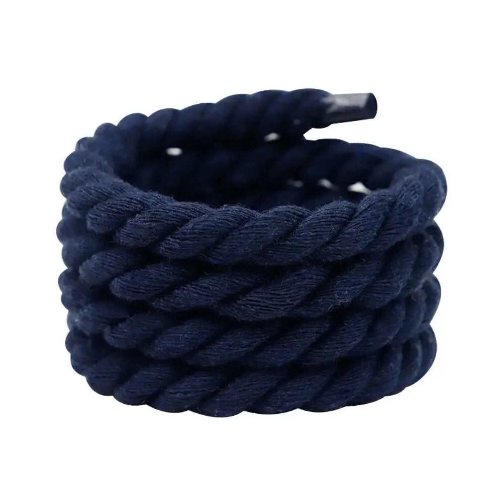 Thick Rope Shoelaces – 2PCS Premium Cotton/Polyester • 120cm • 10 Colors