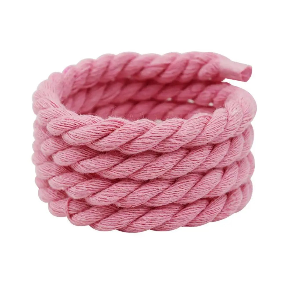 Thick Rope Shoelaces – 2PCS Premium Cotton/Polyester • 120cm • 10 Colors